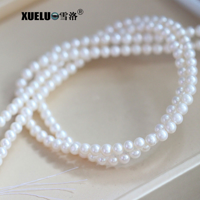 XL180004 Natural Cultured Freshwater Very Round Pearl Strings Wholesale ,5-6mm