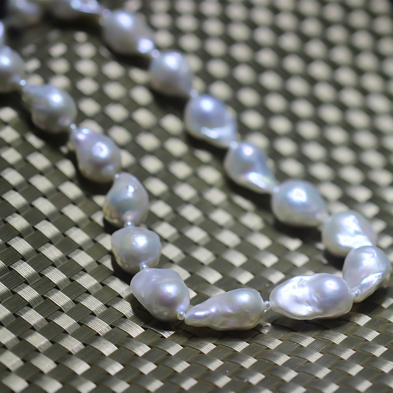 Big Luster Baroque Freshwater Pearl Necklace(XL120006)