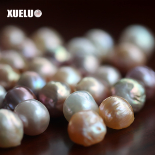 Round Baroque Multi-color Freshwater Loose Pearl Beads(XL110001)