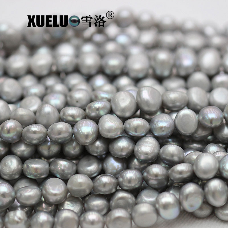 Grey Nugget Baroque Natural Cultured Freshwater Pearl Strings Wholesale (XL190021)