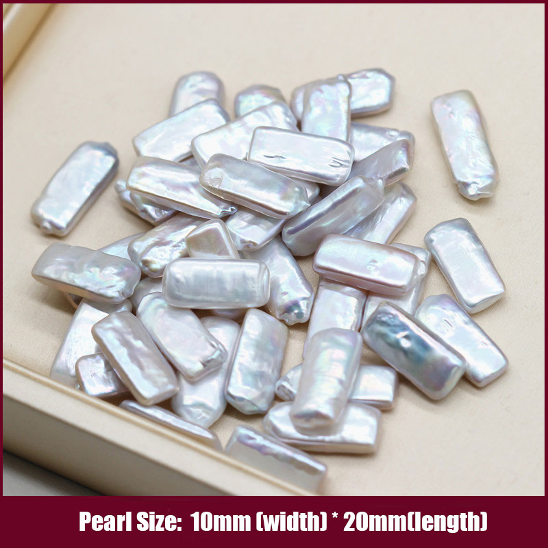 Baroque Rectangle Shape Cultured Freshwater Loose Pearls (XL110050)