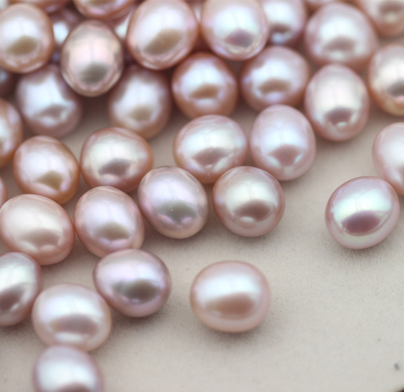 Oval/Rice AAAA Lavender Natural Cultured Freshwater Pearls (XL110053)