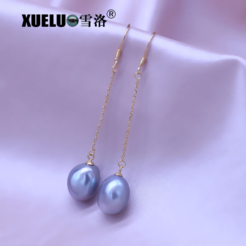 Fashion Baroque Chinese Cultured Freshwater Drop Pearl Earrings