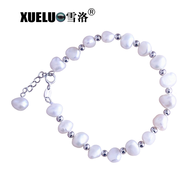 Fashion Baroque Natural Cultured Freshwater Pearl Bracelet Jewelry(XL150131)