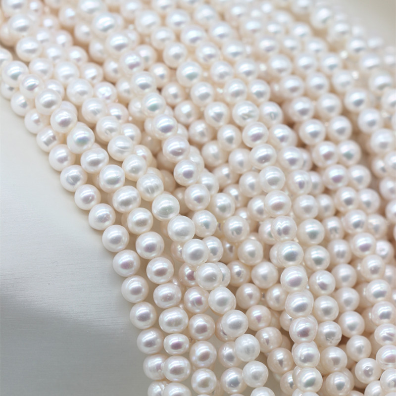 8-9mm Perfect Round Natural Cultured Freshwater Pearl Strings Supplier (XL180114) 