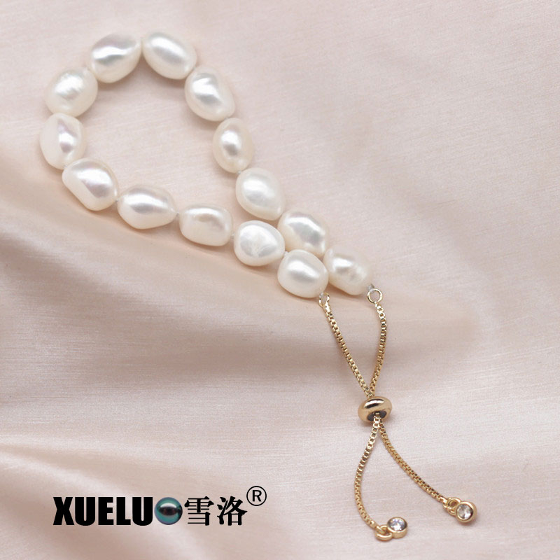 Fashion Baroque Real Natural Cultured Fresh Water Pearl Bracelet Jewelry(XL150137)