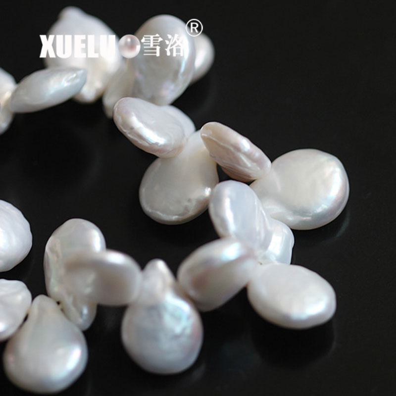 Fashion Stretch Baroque Coin Chinese Cultured Freshwater Pearl Bracelet (XL150042)