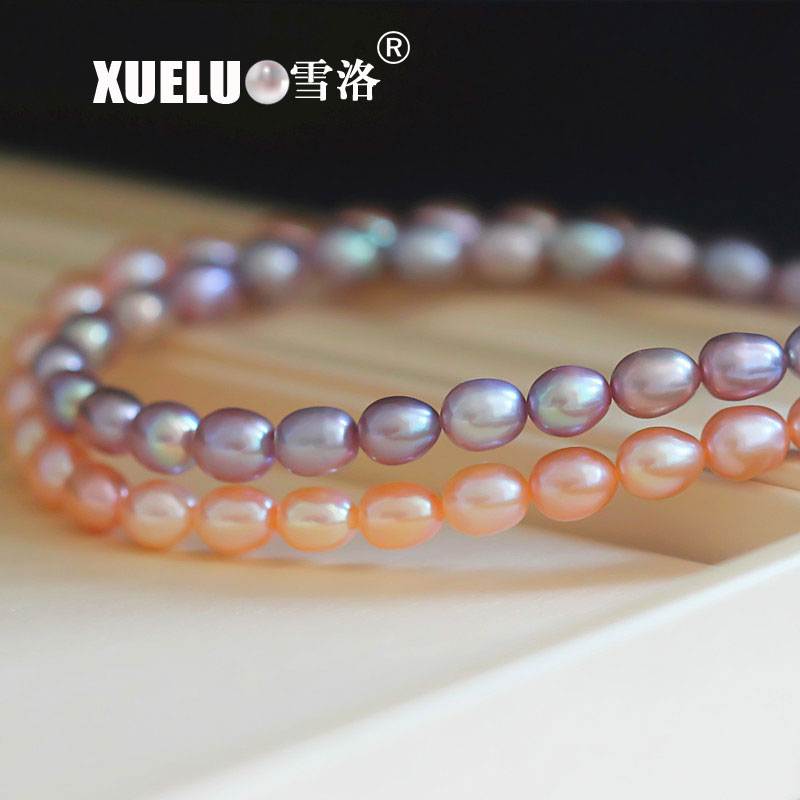 8-9mm Classic Lavender Freshwater Pearl Necklace（XL120049）