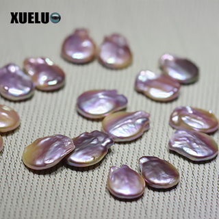 13-14mm Large Coin Lavender Freshwater Loose Pearls Beads(XL110021)