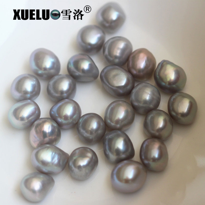 Big Nugget Baroque Grey Freshwater Loose Pearls Beads(XL110007)