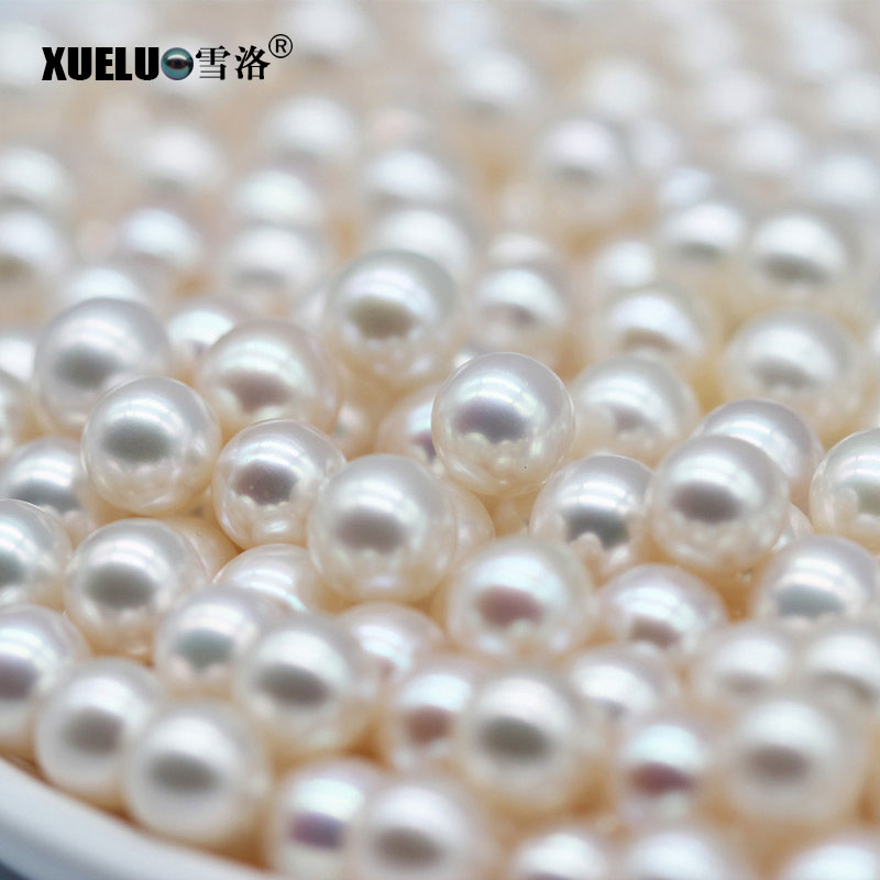 8-9mm AAAA Round Cultured Normal Freshwater Loose Pearls (XL110048)