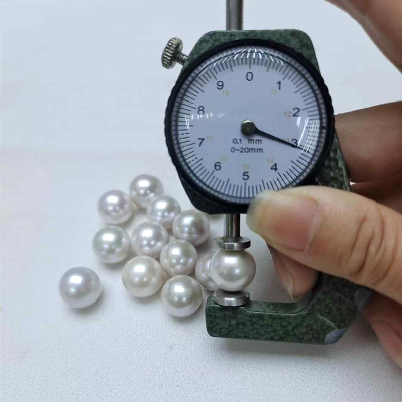 13-14mm Big Perfect Round White Freshwater Loose Pearls Beads(XL110057)