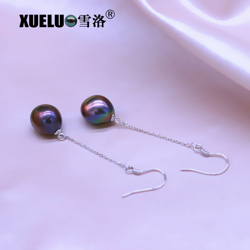 Fashion Baroque Chinese Cultured Freshwater Drop Pearl Earrings