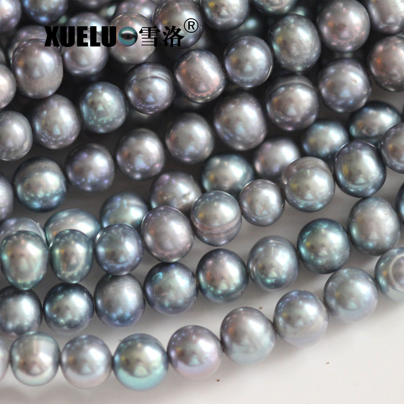 7-8mm Cheap Lavender Natural Real Cultured Freshwater Pearl Strings (XL180008)