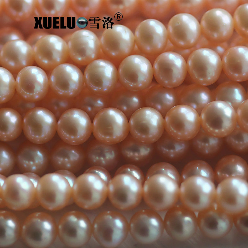 8mm Grey Round Natural Cultured Freshwater Pearl Strings Wholesale (XL180108) 