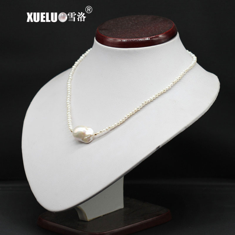 Charming Fashion Natural Cultured Freshwater Pearl Choker Necklace (XL120075)