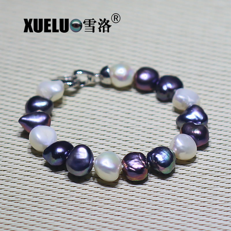 Fashionable Natural Real Chinese Cultured Freshwater Pearl Bracelet (XL150064)