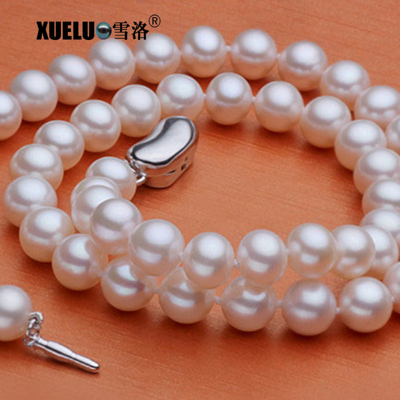  10-11mm Classic AAA Quality Perfect Round White Freshwater Pearl Necklace（XL120086）