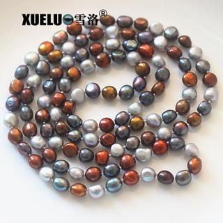  Lovely Fashion Pearl Jewelry Natural Freshwater Pearl Necklace (XL120034) 