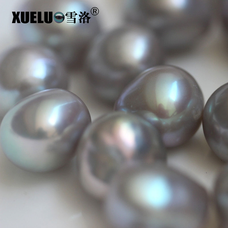 Big Nugget Baroque Grey Freshwater Loose Pearls Beads(XL110007)