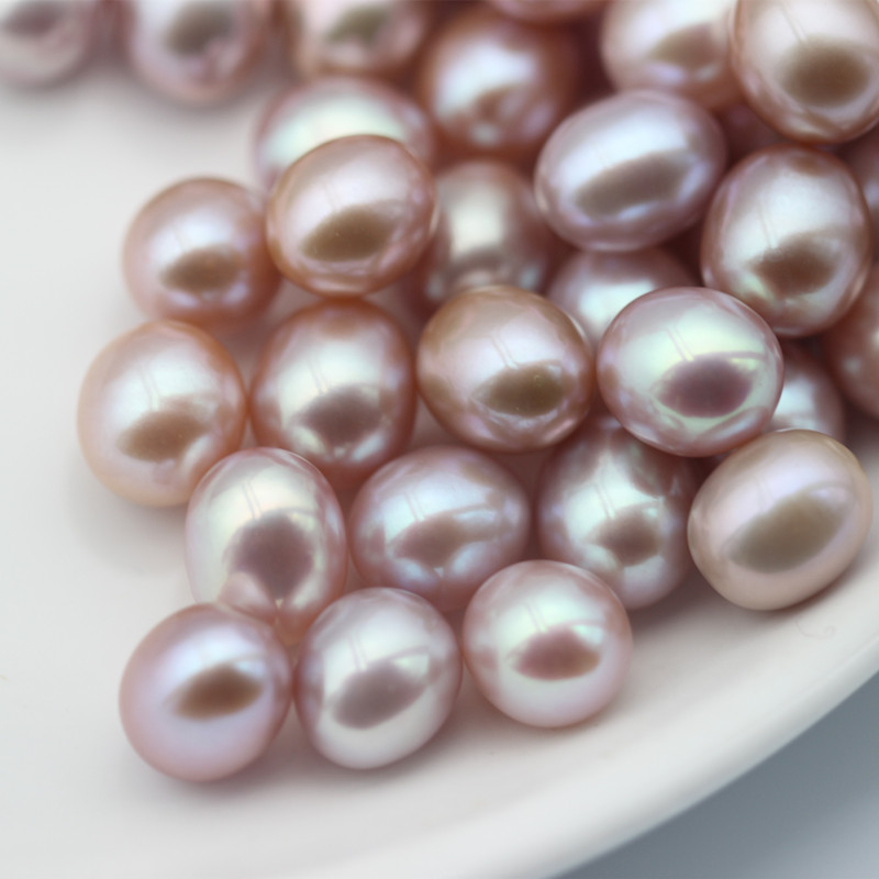 Oval/Rice AAAA Lavender Natural Cultured Freshwater Pearls (XL110053)