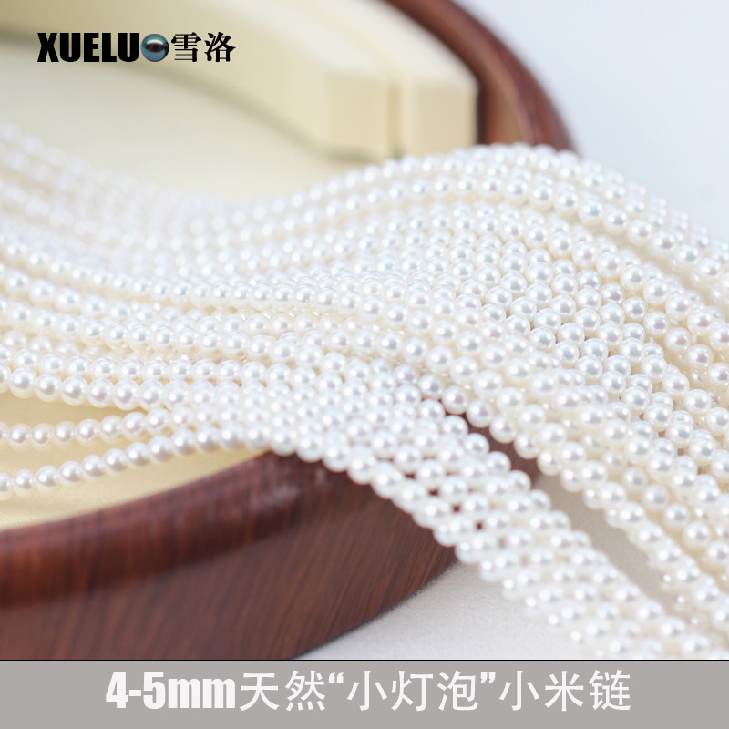 Perfect Round 3-4mm 4-5mm 5-6mm White Pearl String (XL180125) 