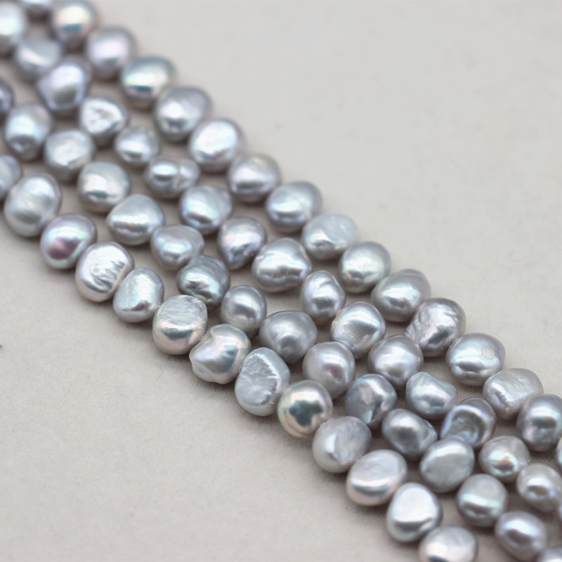 7-8mm AAA Nugget Baroque Natural Cultured Freshwater Pearl Strings Wholesale (XL180124) 