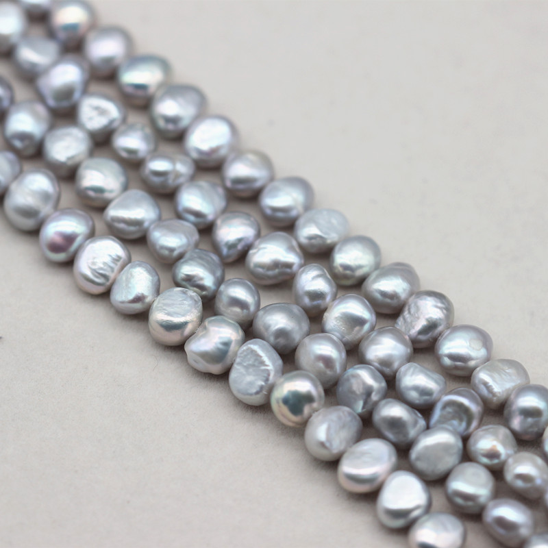 7-8mm AAA Nugget Baroque Natural Cultured Freshwater Pearl Strings Wholesale (XL180124) 