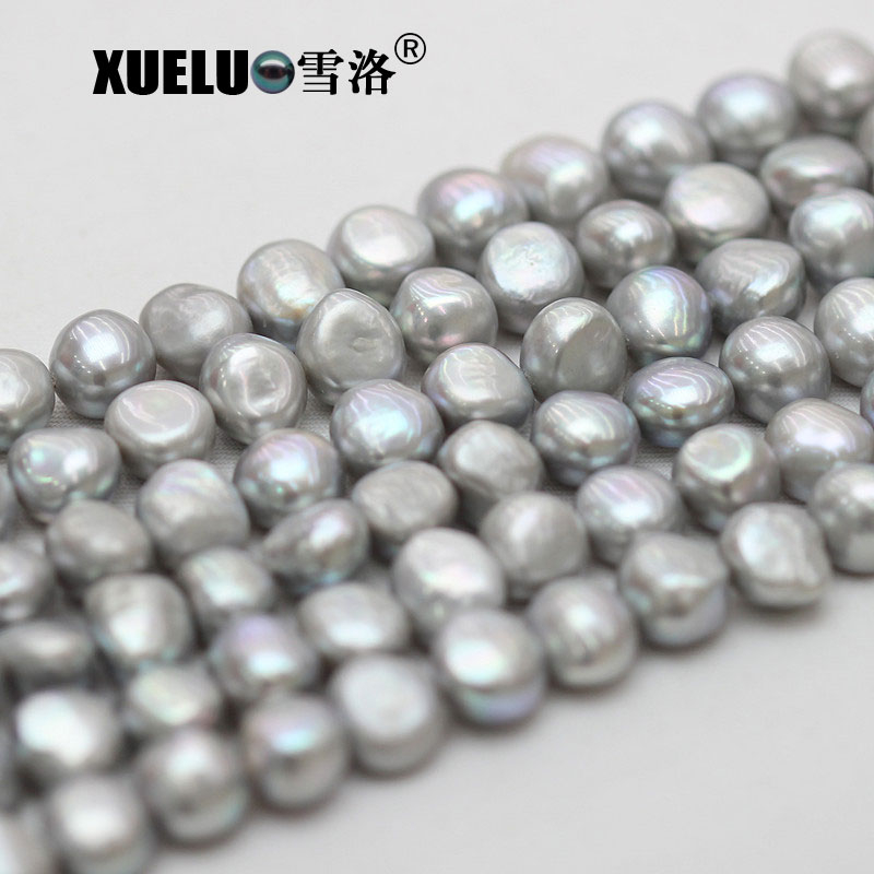Grey Nugget Baroque Natural Cultured Freshwater Pearl Strings Wholesale (XL190021)