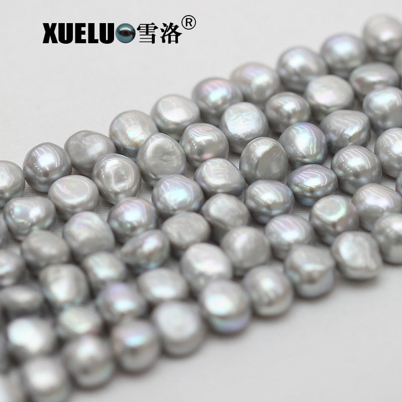 Grey Nugget Baroque Natural Cultured Freshwater Pearl Strings Wholesale (XL190021)