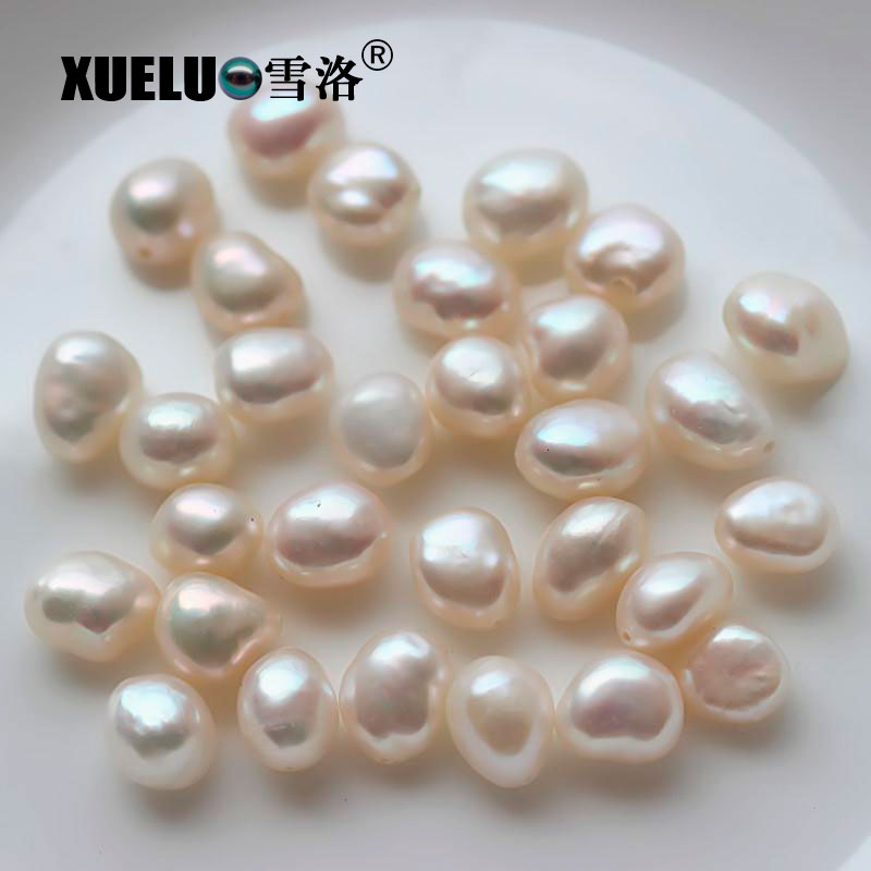 White Nugget Baroque Natural Cultured Freshwater Pearl Beads Wholesale (XL110005)