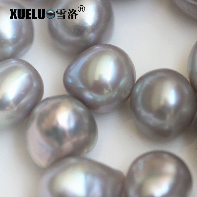 Big Nugget Baroque Grey Freshwater Loose Pearls Beads(XL110007)