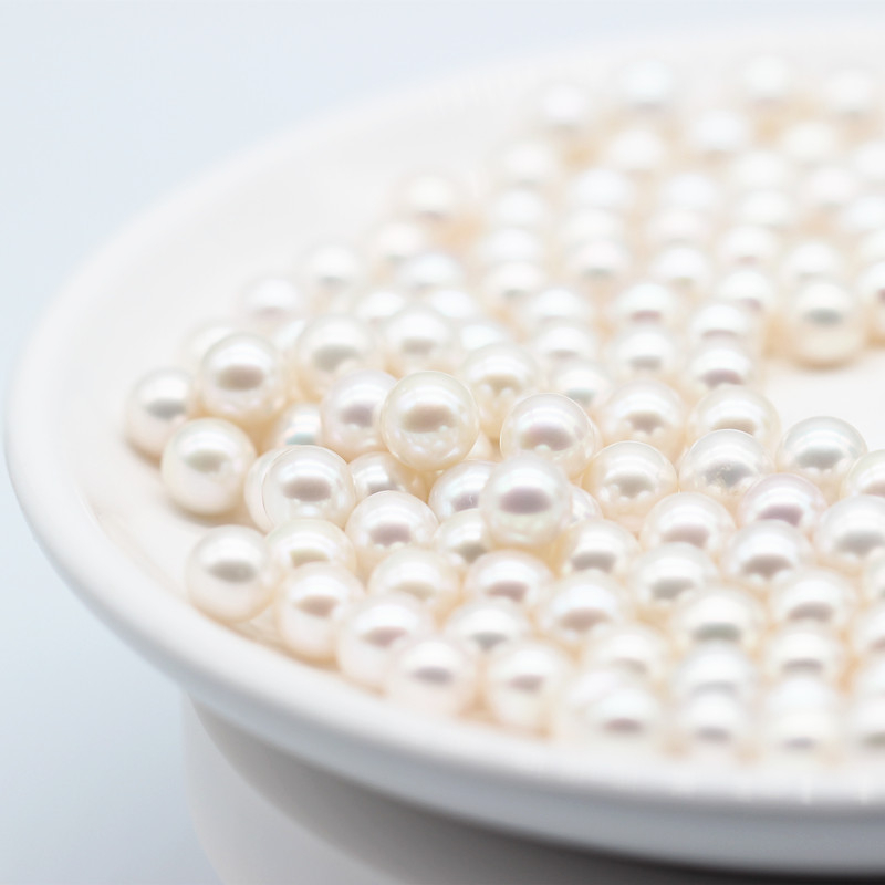 8-9mm AAAA Round Cultured Freshwater Akoya Loose Pearls (XL110049)