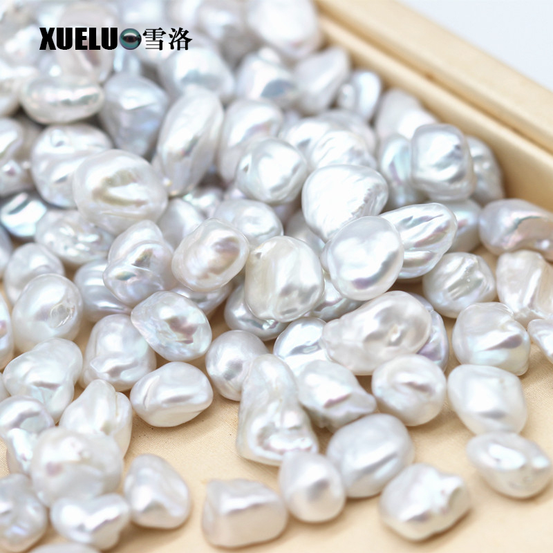 8-9mm Keshi Baroque White Freshwater Loose Pearls Beads(XL110054)