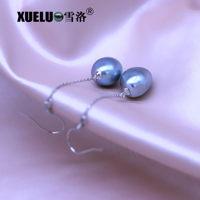 Fashion Baroque Chinese Cultured Freshwater Drop Pearl Earrings