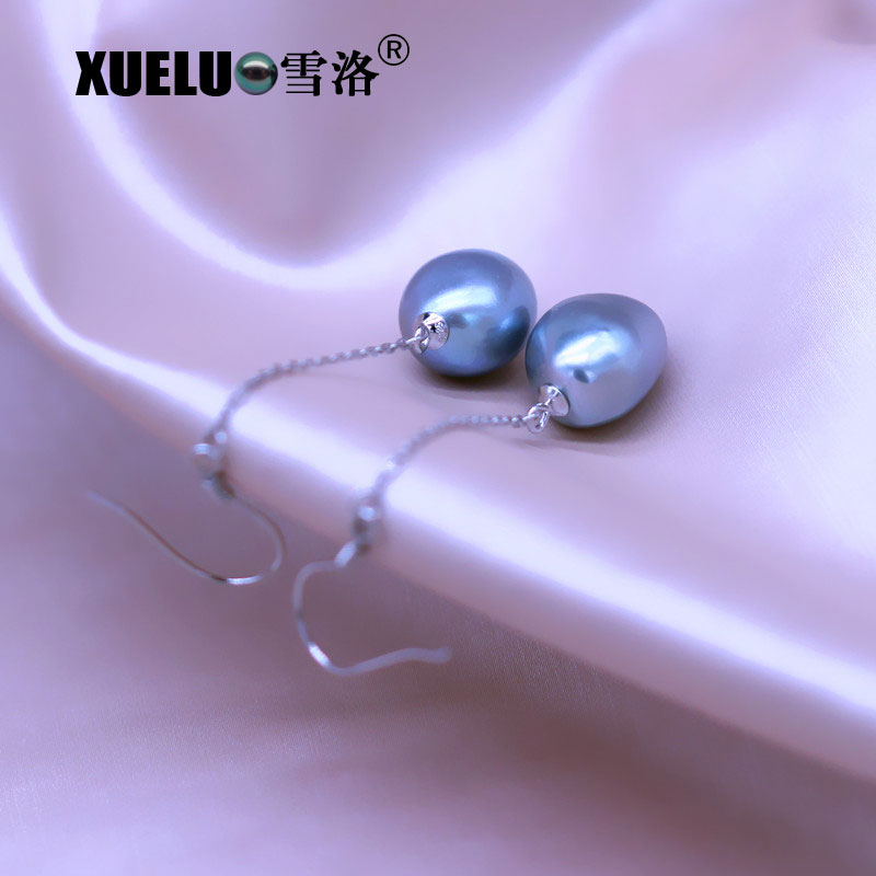 Fashion Baroque Chinese Cultured Freshwater Drop Pearl Earrings