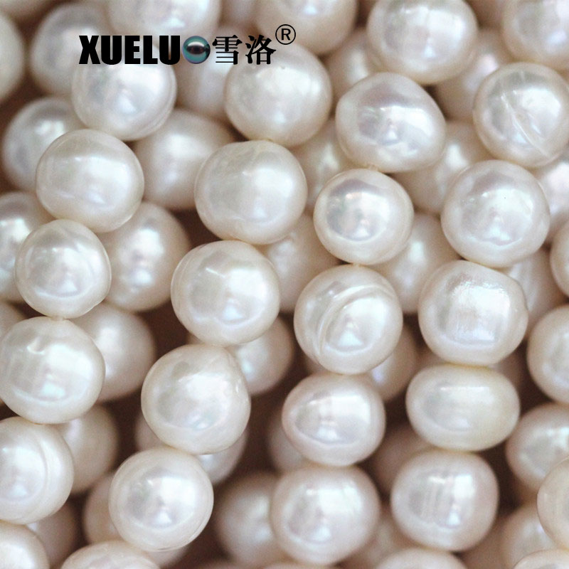 8-9mm Ab Natural Genuine Round Cultured Freshwater Pearl Strings, Zhuji Pearl (XL180018)