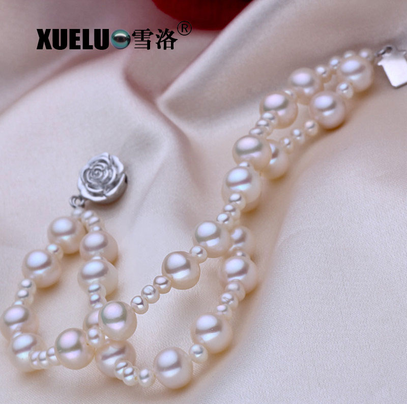 Fashion Natural Cultured Freshwater Pearls Bracelet Wholesale (XL150030)