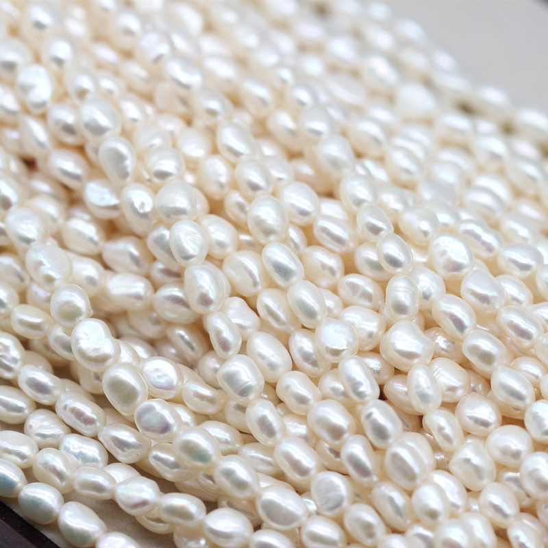 7-8mm AAA Good Quality Baroque Nugget Cultured Freshwater Pearl Strings (XL180122) 