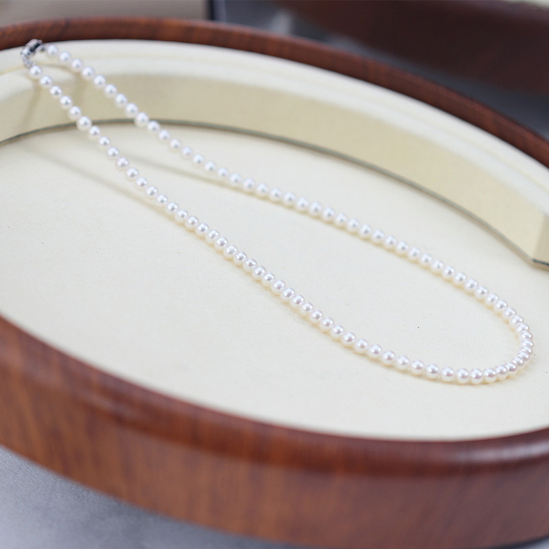 Perfect Round 3-4mm 4-5mm 5-6mm White Pearl String (XL180125) 