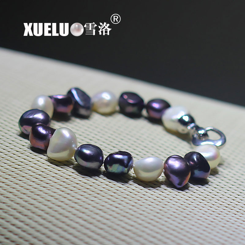 Fashionable Natural Real Chinese Cultured Freshwater Pearl Bracelet (XL150064)