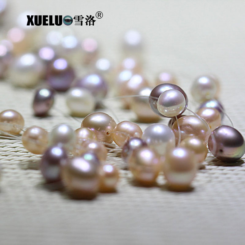 4mm+5mm+6mm+7mm+8mm AA Quality Multi Strands Freshwater Pearl Necklace(XL120093)