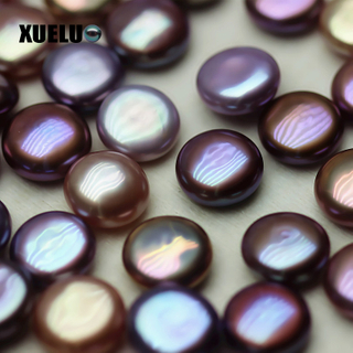 Big Coin Baroque Colorful Freshwater Loose Pearl Beads(XL110002)