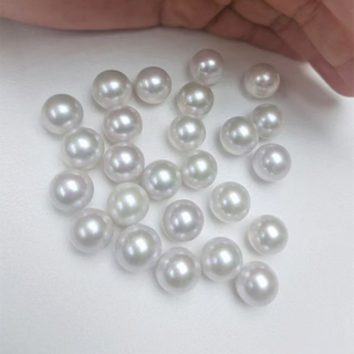 13-14mm White Round Cultured Fresh Water Loose Pearls (XL110057)