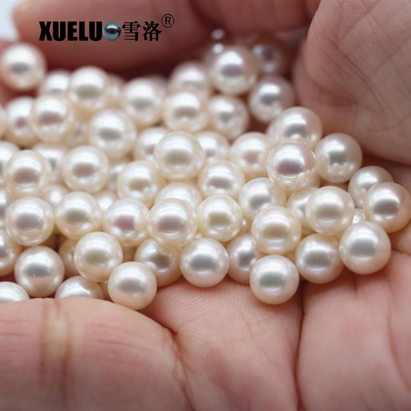 8-9mm AAAA Round Cultured Normal Freshwater Loose Pearls (XL110048)
