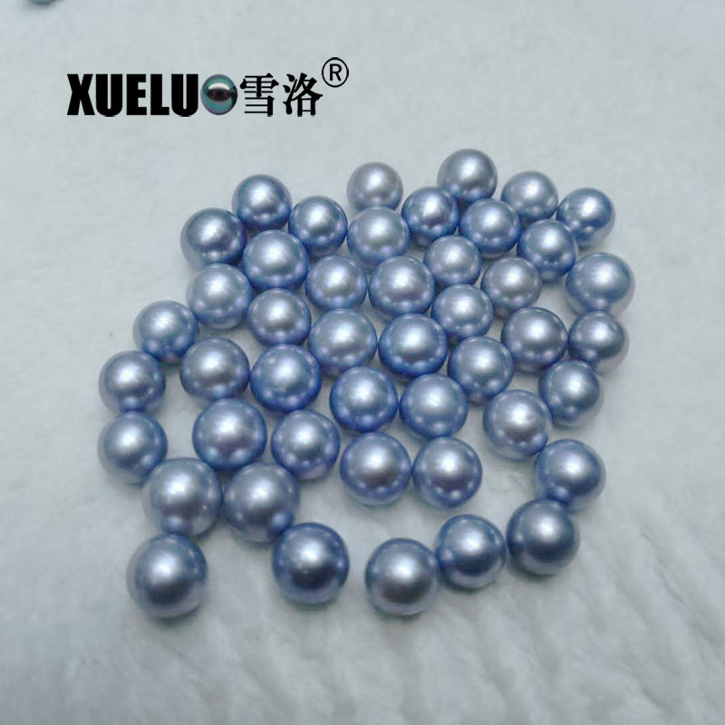 8-9mm Round Sky Blue Freshwater Loose Pearls Beads(XL110025)