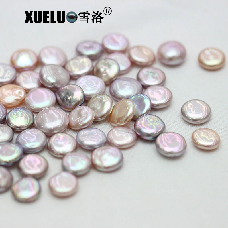 13-14mm Big Coin Baroque White Freshwater Loose Pearls Beads(XL110047)
