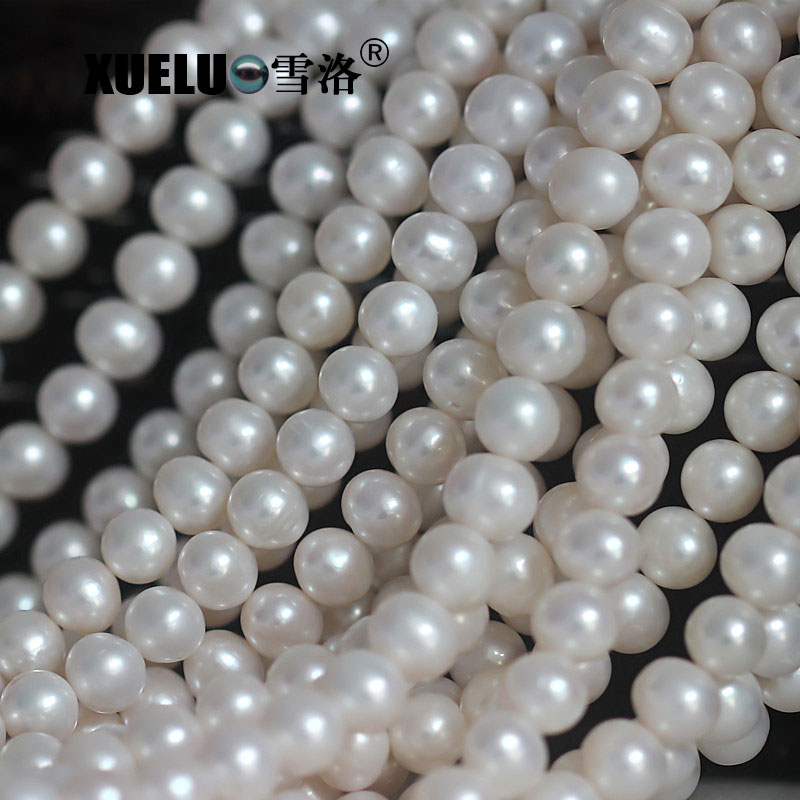  11mm Grey Round Natural Cultured Freshwater Pearl Strings Wholesale(XL180109) 