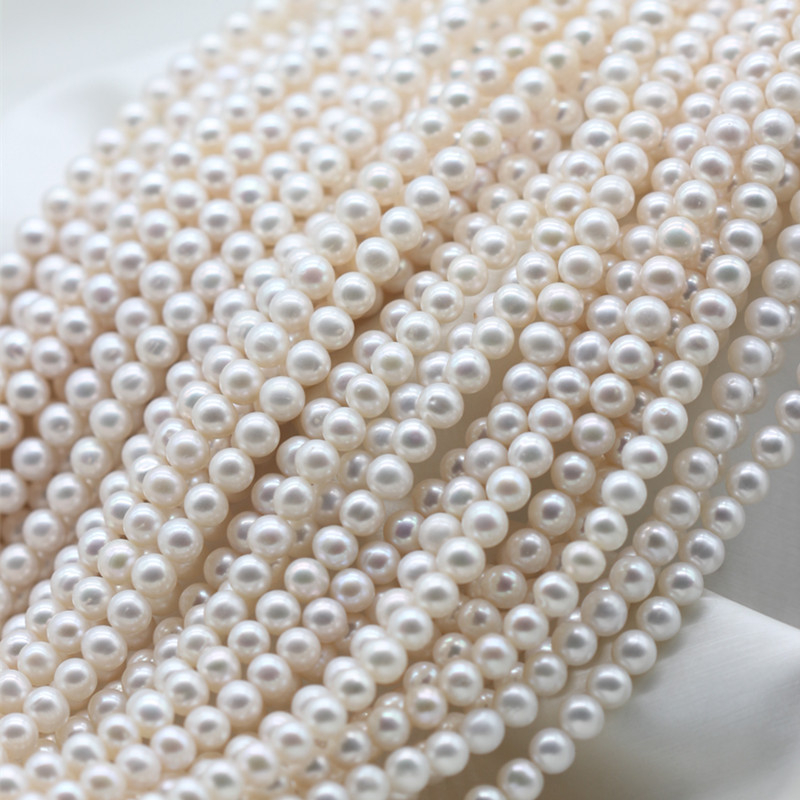 7-8mm AAA Good Quality Round Natural Cultured Freshwater Pearl Strings (XL180115) 