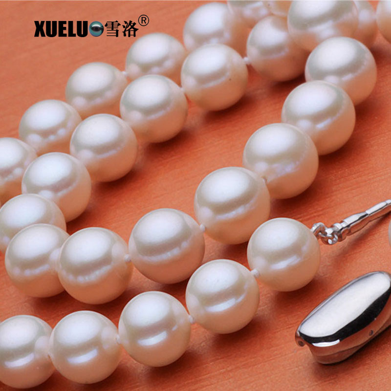  10-11mm Classic AAA Quality Perfect Round White Freshwater Pearl Necklace（XL120086）